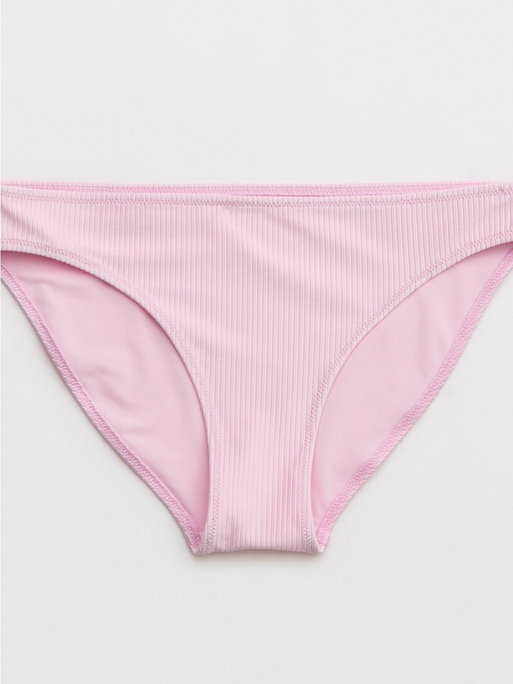 aerie Light Pink Ribbed Swim Brief